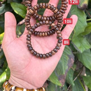 Vòng trầm hương thơm bản dẹt nam nữ đeo