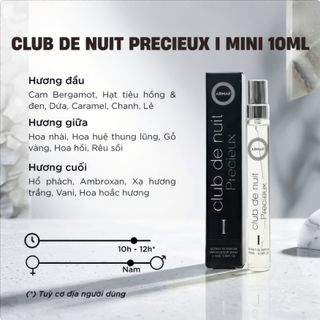 Nước Hoa Armaf Club De Nuit Precieux 1 Extrait De Parfum 10ml | Phiên Bản Kỷ Niệm 10 Năm
