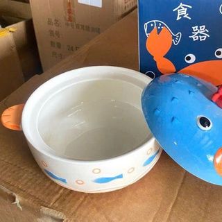 THỐ SỨ HOẠT HÌNH CÓ NẮP 2 TAI CAO CẤP (T24)