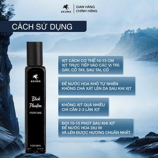 Nước hoa nam Akuma 15ml | Mùi hương nam tính, sang trọng, lưu hương 8-10h