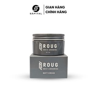 Sáp vuốt tóc Roug Matt Cream Roug Xám - Sáp dưỡng tạo kiểu, Độ bóng tự nhiên, Linh hoạt tạo kiểu