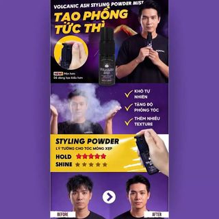 Bột tạo phồng tóc APESTOMEN VOLCANIC ASH STYLING POWDER SPRAY MIST 15g