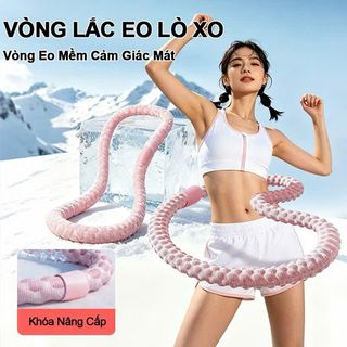 Vòng lắc eo giảm cân lò xo bọc vải dệt kim