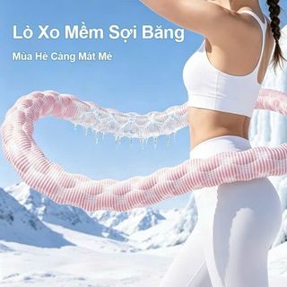 Vòng lắc eo giảm cân lò xo bọc vải dệt kim