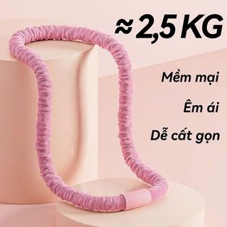Vòng lắc eo giảm cân lò xo bọc vải dệt kim