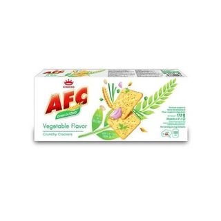 Bánh Cracker AFC Mondelez Kinh Đô Rau Cải hộp giấy 172g ( 8 x 21,5g) Thùng 16 hộp