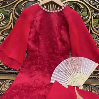 Sỉ buôn áo dài dáng xưa truyền thống vải tây thi - lụa mỹ-gấm lụa
