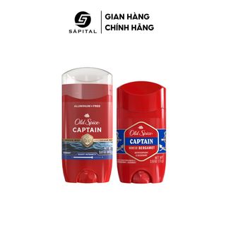 Lăn khử mùi Old Spice Captain Chính hãng Mỹ | Sáp khử mùi cơ thể cho Nam & Nữ, Hỗ trợ giảm tiết mồ hôi, Lưu hương lên tới 24H