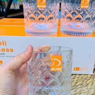 BỘ 6 LY THUỶ TINH WHISKY DELI TK501-1E (T8)