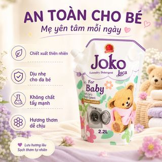 Nước Giặt Xả Joko Luca Lan Cơ Túi 2,2Kg Có Xuất Hóa Đơn