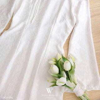 Áo dài cách tân nữ cổ đính đá