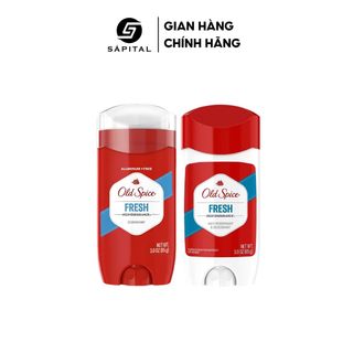 Lăn khử mùi Old Spice Fresh Chính hãng Mỹ | Sáp khử mùi cơ thể cho Nam & Nữ, Hỗ trợ giảm tiết mồ hôi, Lưu hương lên tới 24H