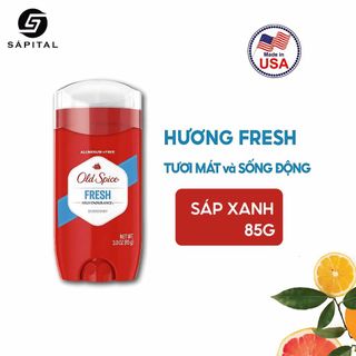 Lăn khử mùi Old Spice Fresh Chính hãng Mỹ | Sáp khử mùi cơ thể cho Nam & Nữ, Hỗ trợ giảm tiết mồ hôi, Lưu hương lên tới 24H