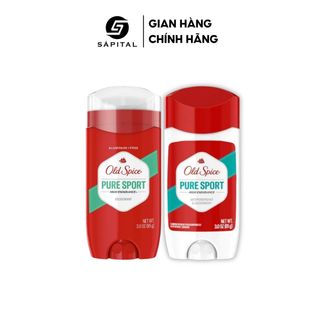 Lăn khử mùi Old Spice Pure Sport Chính hãng Mỹ | Sáp khử mùi cơ thể cho Nam & Nữ, Hỗ trợ giảm tiết mồ hôi, Lưu hương lên tới 24H