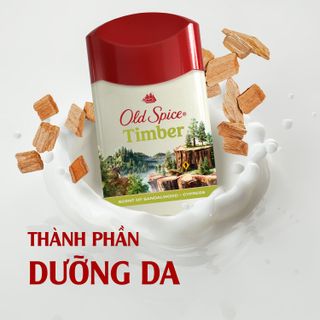Lăn khử mùi Old Spice Timber Chính hãng Mỹ | Sáp khử mùi cơ thể cho Nam & Nữ, Hỗ trợ giảm tiết mồ hôi, Lưu hương lên tới 24H