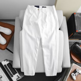 Quần Dài linen nam. Ko in -Ko thêu.