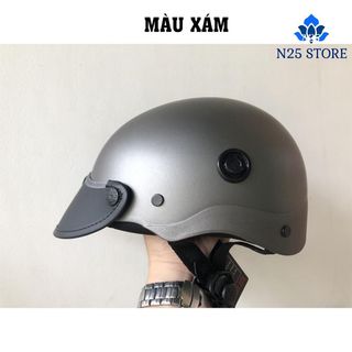 [ 12 MÀU ] Nón Bảo Hiểm Trơn 1/2 Đầu - Có Lỗ Thông Gió - Chốt Khóa An Toàn - Nước Sơn Không Ngã Màu Phù Hợp Cho Nam Và Nữ