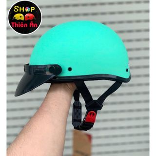 Nón Bảo Hiểm Cao Cấp Haly Lưỡi Trai - Mũ Bảo Hiểm Nửa Đầu - Sơn Phủ Nano - Thời Trang Hợp Với Nam & Nữ