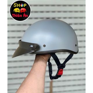 Nón Bảo Hiểm Cao Cấp Haly Lưỡi Trai - Mũ Bảo Hiểm Nửa Đầu - Sơn Phủ Nano - Thời Trang Hợp Với Nam & Nữ