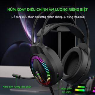 TAI NGHE VI TÍNH CHÍNH HÃNG DEIOG X10 LED RGB USB 7.1