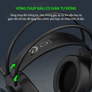 TAI NGHE VI TÍNH CHÍNH HÃNG DEIOG X10 LED RGB USB 7.1