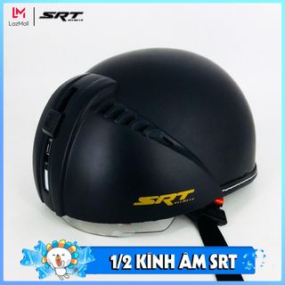 Mũ bảo hiểm 1/2 kính âm - Nón DAN - Lồng ép cao cấp - Siêu thoáng khí