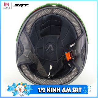 Mũ bảo hiểm 1/2 kính âm - Nón DAN - Lồng ép cao cấp - Siêu thoáng khí