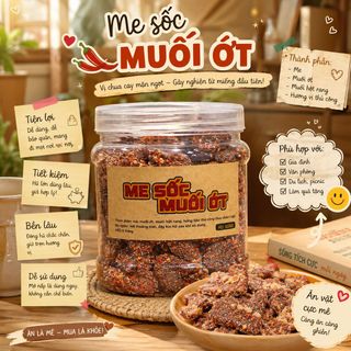 ME SỐC MUỐI ỚT 500GR – VỊ CHUA CAY NGỌT MẶN TUỔI THƠ 500G - WINNIE HOUSE