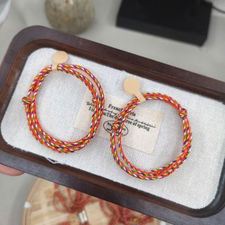 Vòng tay Ngũ Sắc Đỏ 2.0 mm phối charm nụ sen treo size Tay , Vòng tay Phong Thủy bán đủ size, đủ màu
