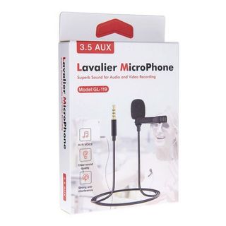 MIC GHI ÂM GÀI ÁO GL-119 CỔNG 3.5MM