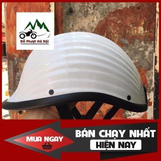 Mũ bảo hiểm nửa đầu cao cấp - Mũ Ngựa Vỏ Sò Kiểu Dáng Thể Thao