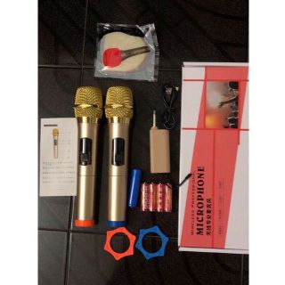 BỘ MICRO KARAOKE KHÔNG DÂY ĐA NĂNG HUANGSHI TV-2000