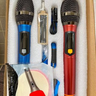 BỘ MICRO KARAOKE KHÔNG DÂY ĐA NĂNG HUANGSHI TV-2200