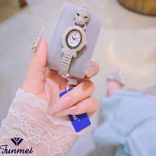 SET ĐỒNG HỒ NỮ CHÍNH NGẠCH FUNMEI F2165 FULL ĐÍNH ĐÁ CZ FULLBOX HOÁ ĐƠN
