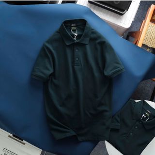 B . O . S . S  Polo Shirt Piqué Fabric basic style, chất thun cotton cá sấu 4c cao cấp, vải ngoại nhập siêu xịn.