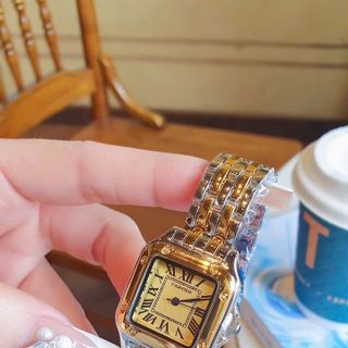 SĂN SALE MÙA HÈ ĐỒNG HỒ NỮ TRUNG CẤP KATIER MẶT VUÔNG KHOÁ BƯỚM HAI SIZE