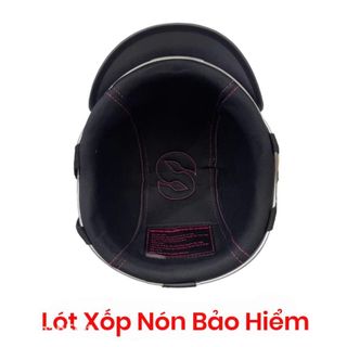Nón Bảo Hiểm Nửa Đầu Sơn Nhám Nhãn Hiệu S, Mũ Bảo Hiểm 1/2 Trơn C4M Helmets Có Lỗ Thông Gió Mỏ Mềm Tháo Rời
