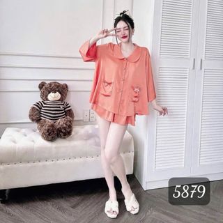 BỘ ĐÙI CỔ SEN – NÉT ĐẸP TIỂU THƯ NGỌT NGÀO (5879)