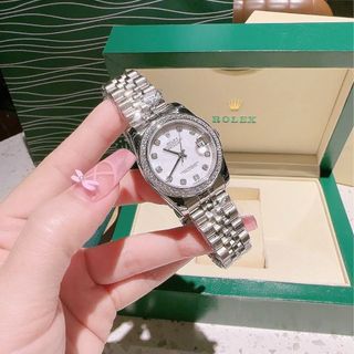 ĐỒNG HỒ NAM NỮ CAO CẤP ROLXE DATE JUST MÁY CƠ VIỀN ĐÁ