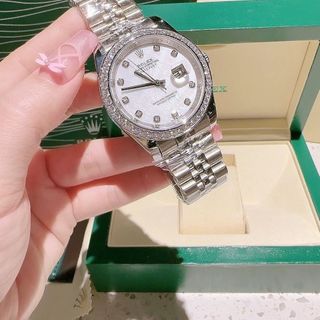 ĐỒNG HỒ NAM NỮ CAO CẤP ROLXE DATE JUST MÁY CƠ VIỀN ĐÁ