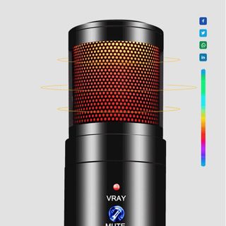 MIC THU ÂM LIVETREAMS MU900 LED RGB