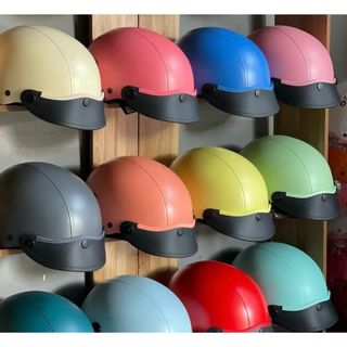 Nón Bảo Hiểm Chính Hãng HELMET Nửa Đầu - Mũ Bảo Hiểm Nửa Đầu 1/2 - Màu Sơn Nhám - Thời Trang Hợp Cho Mọi Lứa Tuổi