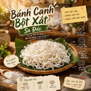 BÁNH CANH BỘT XẮT MIỀN TÂY, TÌM LẠI HƯƠNG VỊ QUÊ NHÀ 1KG - WINNIE HOUSE