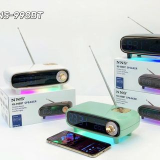 LOA BLUETOOTH KIÊM ĐÀI FM NS-998BT LED RGB