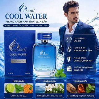 CHARME COOL WATER 100ML mới