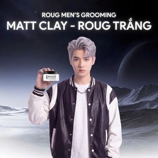 [VERSION 4] Sáp vuốt tóc Roug Matt Clay (Roug Trắng) cho tóc dày, Giữ nếp lên tới 16H, Không gây bết dính, Dễ điều chỉnh form sau độ mũ, chơi thể thao