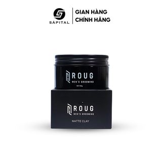 [VERSION 4] Sáp vuốt tóc ROUG Matte Clay (Roug Đen) - Giữ nếp lên tới 12H, Tạo kiểu linh hoạt, Không bết dính