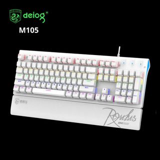 BÀN PHÍM CÓ DÂY CHÍNH HÃNG DEIOG DY-M105 LED RGB (TRẮNG)
