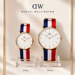 SĂN SALE ĐỒNG HỒ NAM NỮ THỜI TRANG DANIEL W DÂY DÙ SỌC