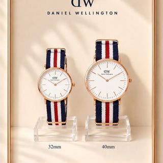 SĂN SALE ĐỒNG HỒ NAM NỮ THỜI TRANG DANIEL W DÂY DÙ SỌC